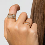 Gabriel & Co. Bujukan easy stackable ring on the hand