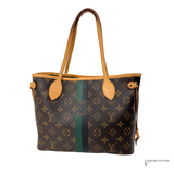 Louis Vuitton Neverfull PM Mon Monogram Tote Bag Brown with green interior Pre-loved