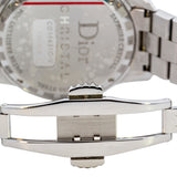 Dior - Stainless Steel with Black Sapphires and Crystal Bezel Chronograph Watch