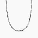 David Yurman Sterling Silver Wheat 3mm Chain Necklace 20 Inch Pre-Owned