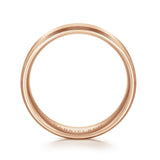 Gabriel & Co. Caleb 6mm Satin Finish Men's Wedding Band with Beveled Edge