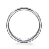 Gabriel & Co. Caleb 6mm Satin Finish Men's Wedding Band with Beveled Edge