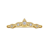 Gabriel & Co. Vintage Inspired Curved Diamond Anniversary Band