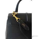 Celine Pre-Owned Black Grained Leather Small Celine 16 Calfskin Top Handle Handbag