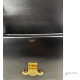 Celine Classique Shiny Calf Classic Triomphe Medium Crossbody Bag Pre Owned