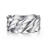 Chain Link Wide Band 925 Sterling Silver | In-Store