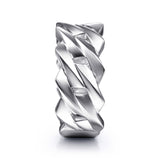 Chain Link Wide Band 925 Sterling Silver | In-Store
