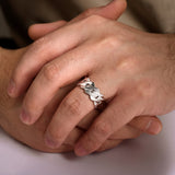 Chain Link Wide Band 925 Sterling Silver | In-Store