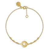 Cross Bracelet 14K Yellow Gold Bujukan Gabriel & Co. | In-Store