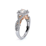 Verragio Insignia 7070CU Cushion Diamond Engagement Ring | 14K Two-Tone Gold Semi-Mount