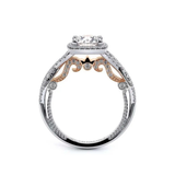 Verragio Insignia 7070CU Cushion Diamond Engagement Ring | 14K Two-Tone Gold Semi-Mount