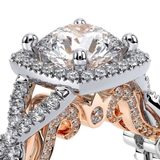 Verragio Insignia 7070CU Cushion Diamond Engagement Ring | 14K Two-Tone Gold Semi-Mount