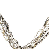 David Yurman Pearl Multi-Strand Necklace Sterling Silver and 18K Yellow Gold 16 Inch | Pre-Owned