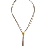 David Yurman Two-Tone Tassel Lavalier Necklace in Sterling Silver & 18K Yellow Gold Pre-Owned