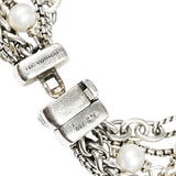 David Yurman Pearl Multi-Strand Necklace Sterling Silver and 18K Yellow Gold 16 Inch | Pre-Owned