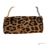 Dolce & Gabbana Cheetah Print Pony Hair East/West Shoulder Bag Pre-Owned
