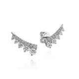14K White Gold Diamond Ear Climber Earrings Available In-Store
