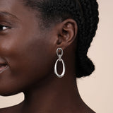 925 Sterling Silver Bujukan Drop Stud Earrings