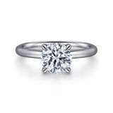 Lark - 14K White Gold Round Solitaire Engagement Ring