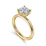 Lark - 14K Yellow Gold Round Solitaire Engagement Ring
