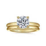 Lark - 14K Yellow Gold Round Solitaire Engagement Ring