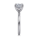 Lark - 14K White Gold Round Solitaire Engagement Ring