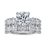 Britte- 18K White Gold Round Diamond Engagement Ring