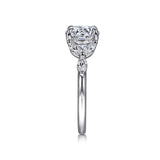 Adella - 14K White Gold Round Diamond Engagement Ring