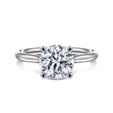 Azucena - 14K White Gold Round Solitaire Diamond Engagement Ring