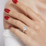 Azucena - 14K White Gold Round Solitaire Diamond Engagement Ring