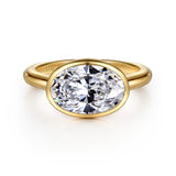 Irene - 14K Yellow Gold Oval Diamond Engagement Ring In-Store