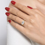Irene - 14K Yellow Gold Oval Diamond Engagement Ring In-Store