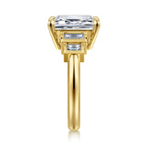 Andre - 14K Yellow Gold Emerald Cut Diamond Engagement Ring