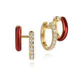 Gabriel & Co. 14K Yellow Gold Diamond Stuggeis Earrings | EG15139Y45JJ
