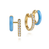 Gabriel & Co. 14K Yellow Gold Diamond Stuggeis Earrings | EG15139Y45JJ