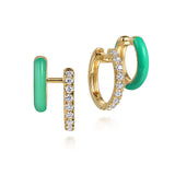 Gabriel & Co. 14K Yellow Gold Diamond Stuggeis Earrings | EG15139Y45JJ