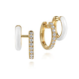 Gabriel & Co. 14K Yellow Gold Diamond Stuggeis Earrings | EG15139Y45JJ