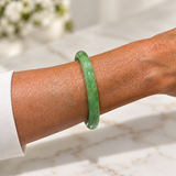 Estate Natural Jadeite Bangle Bracelet