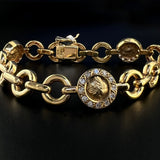 Bulbine - 18KT Yellow Gold Bracelet with Diamonds