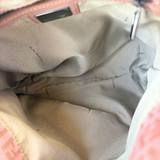 Fendi Preloved Zucca Shoulder Bag Pink Beige Canvas Wo Great Condition