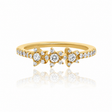 14K Yellow Gold Diamond Three Star Ring .37 CTW Size 6 | In-Store