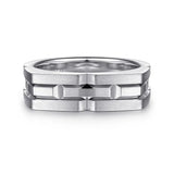 Geometric Wide Band 925 Sterling Silver | In-Store