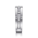 Geometric Wide Band 925 Sterling Silver | In-Store