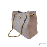 Gucci GG Marmont Medium Matelassé Shoulder Tote Bag – Porcelain Rose Calfskin Leather Pre Owned