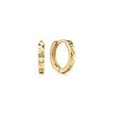 14K Yellow Gold Huggie Earrings