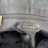 Chanel Medium Black Travel Ligne Tote Bag