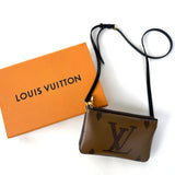 Louis Vuitton Double Zip Pochette Reverse Monogram Canvas