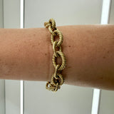 David Yurman Oval Link Chain Bracelet in 18K Yellow Gold 12mm | Pre-Owned