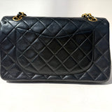 Chanel Vintage 24K Gold hardware Classic Flap Bag Medium Size