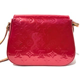 Louis Vuitton Bellflower patent leather crossbody bag Rouge Grenadine Monogram Vernis PM Pre-Loved